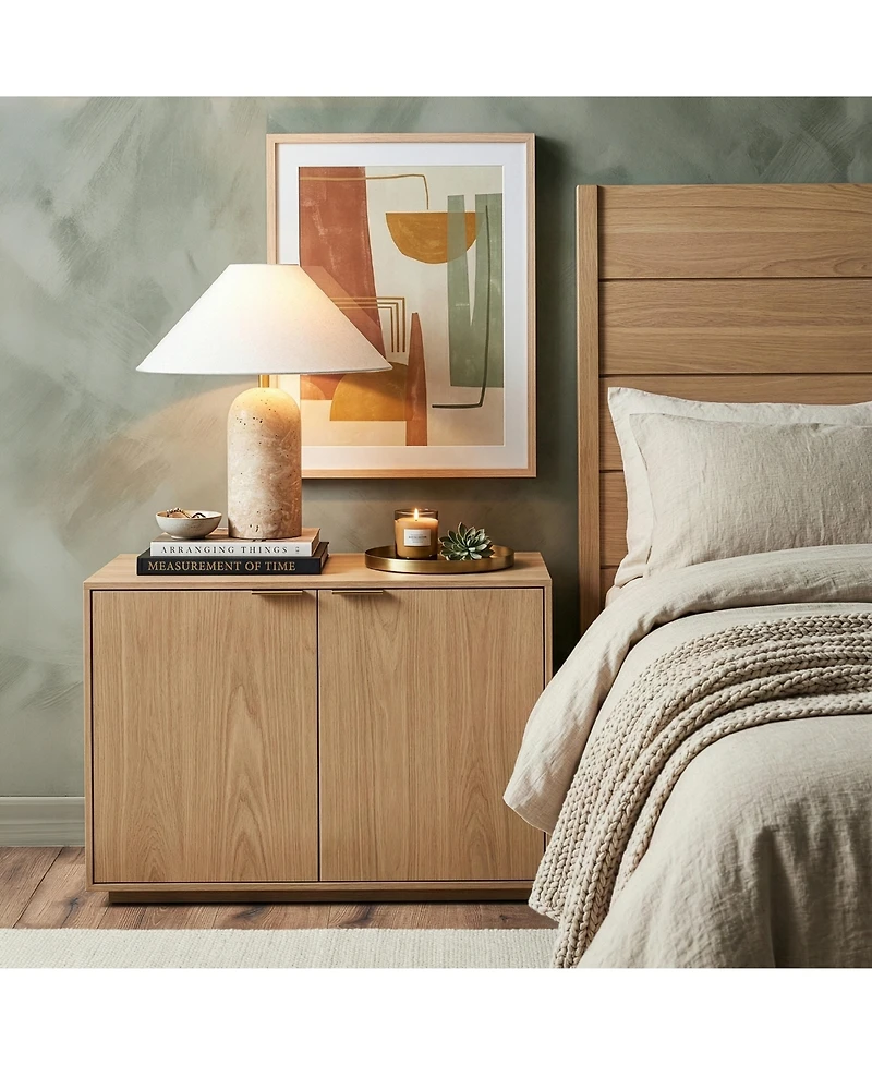 Brightech Sansa Stone Led Table Lamp with Dimmer (13")