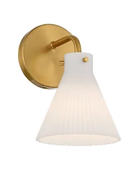 Possini Euro Design Possini Euro Cielo 9" High Warm Brass Wall Sconce Set of 2