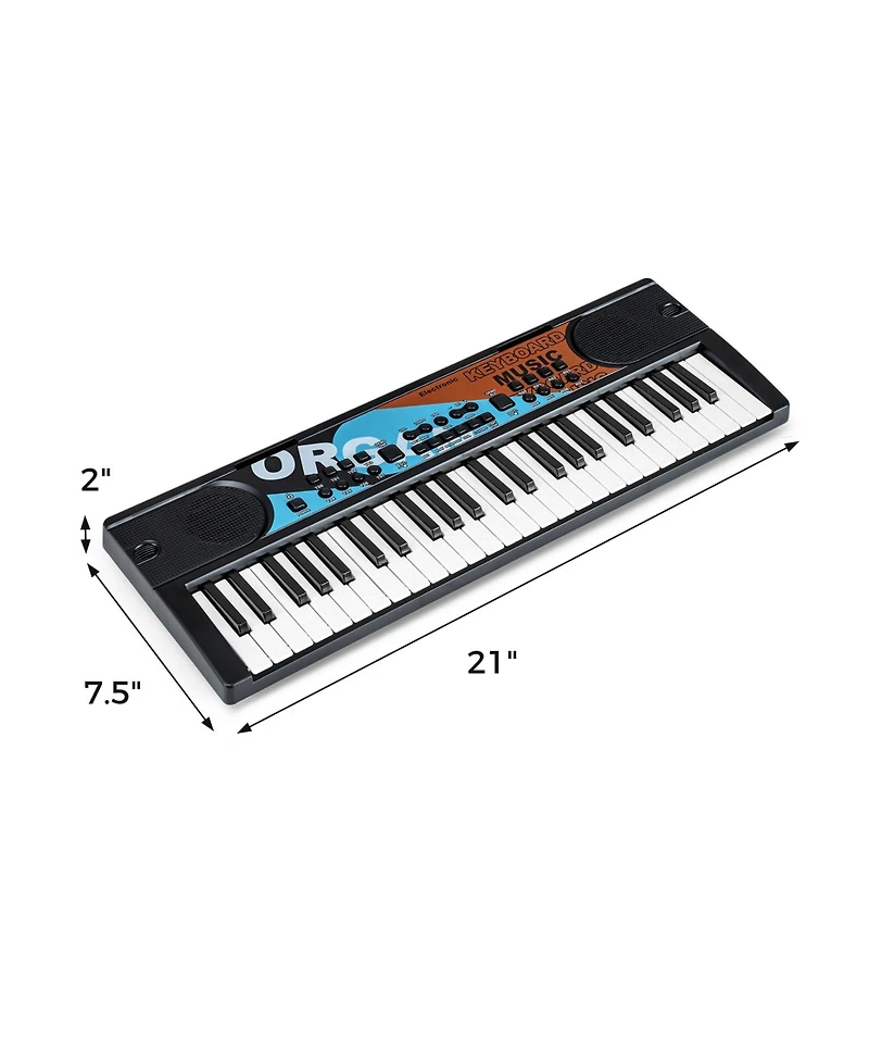 Slickblue 49 Keys Kids Piano Keyboard Portable Electric Musical Instrument with Multiple Sounds