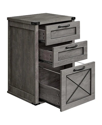 Slickblue Mobile File Cabinet with 3 Drawers for A4 Size Document Storage