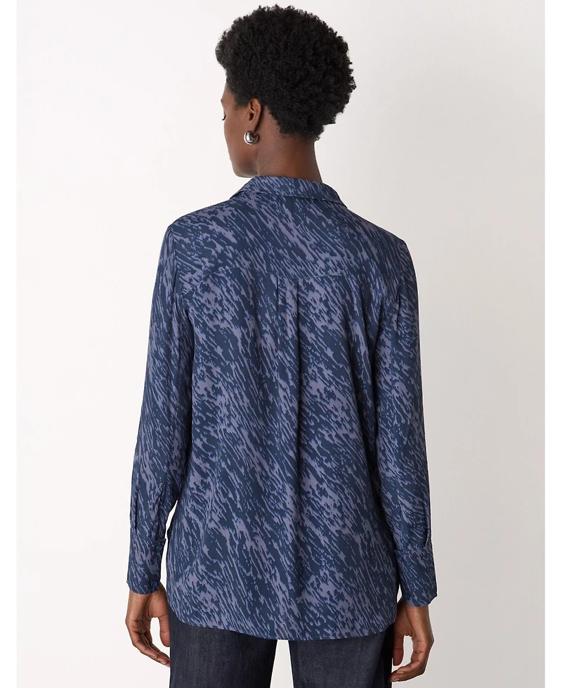 Whistles Women's Abstract Marks Collared Shirt
