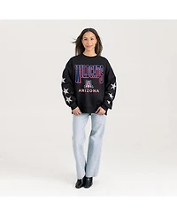 Gameday Couture Women's Black Arizona Wildcats Pure Victory Relaxed Rhinestone Pullover Sweatshirt