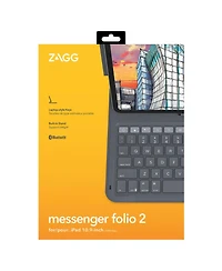 Zagg Messenger Folio 2 Keyboard and Case for Apple iPad 10.9 / iPad 11th Gen
