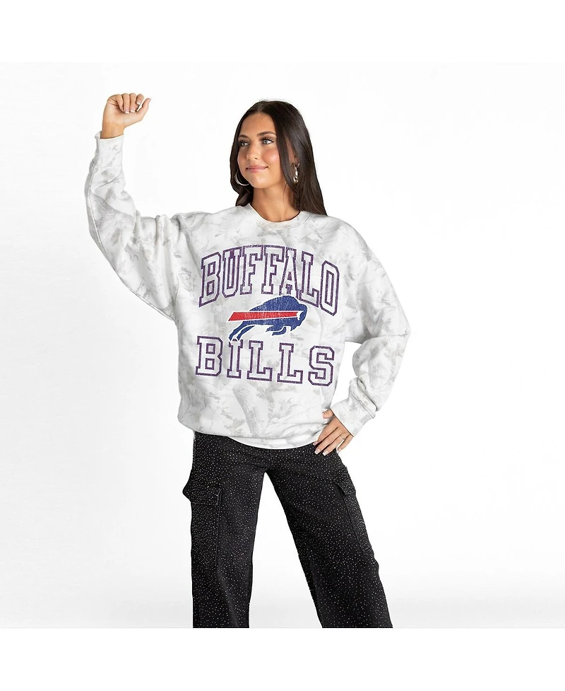 Gameday Couture Women's Arctic Camo Buffalo Bills Whiteout Oversized Premium Fleece Sweatshirt