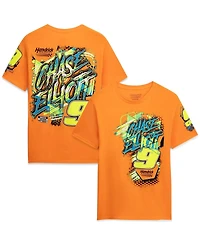 Classic Ink Usa Men's Orange Chase Elliott 9 Neon Xxplosion T-Shirt