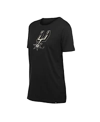 New Era Women's Black San Antonio Spurs Glam Game Flower T-Shirt