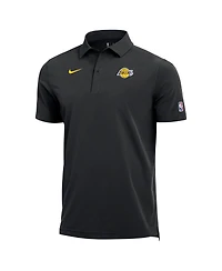 Nike Men's Black Los Angeles Lakers 2025/26 Authentic Dri-fit Coaches Polo Shirt