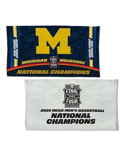 Wincraft Michigan Wolverines 2026 Ncaa Men's Basketball National Champions 22" x 42" Double-Sided Locker Room Celebration Towel