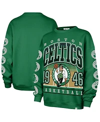 '47 Brand Women's Kelly Green Boston Celtics Go Big Oversized Sweatshirt