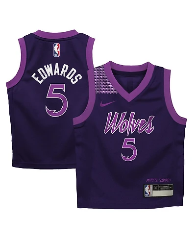 Nike Baby Boys and Girls Anthony Edwards Purple Minnesota Timberwolves 2025/26 City Edition Swingman Jersey