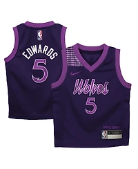 Nike Baby Boys and Girls Anthony Edwards Purple Minnesota Timberwolves 2025/26 City Edition Swingman Jersey