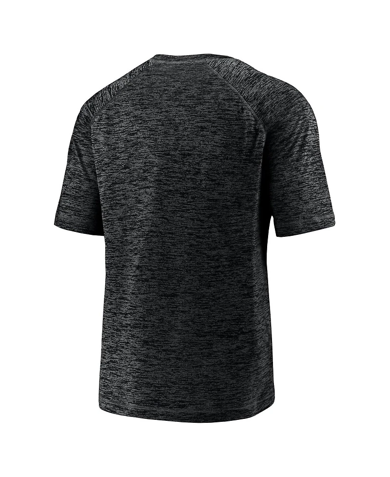 Fanatics Men's Black Las Vegas Raiders Shade Battle Ready Raglan Space-Dye T-Shirt