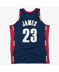 Men's Mitchell & Ness LeBron James Navy Cleveland Cavaliers Hardwood Classics Swingman Jersey