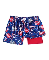 Chubbies Men's Blue Buffalo Bills Game Day Fit Classic Lined Swim Trunks