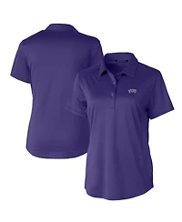 Cutter & Buck Women's Purple Tcu Horned Frogs Prospect Textured Stretch Polo Shirt