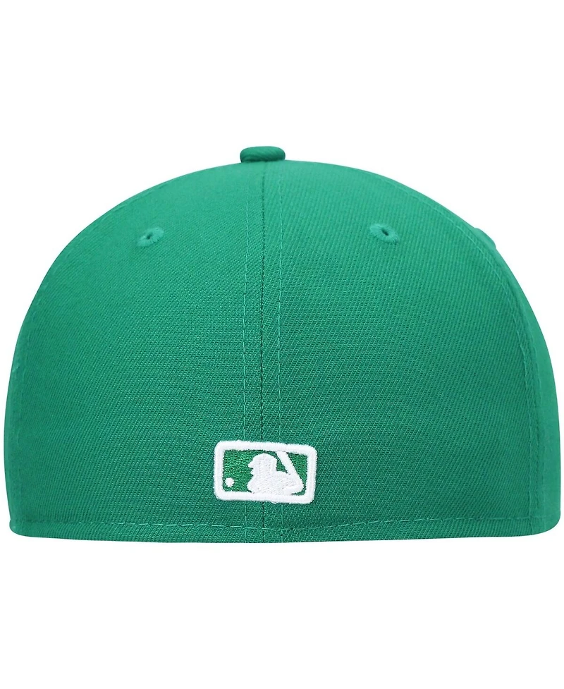 New Era Men's Kelly Green San Diego Padres White Logo 59FIFTY Fitted Hat