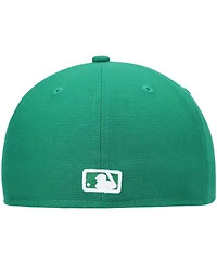 New Era Men's Kelly Green San Diego Padres White Logo 59FIFTY Fitted Hat