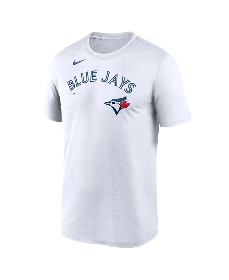 Nike Men's White Toronto Blue Jays New Legend Wordmark Dri-fit T-Shirt