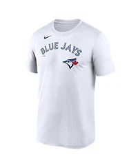 Nike Men's White Toronto Blue Jays New Legend Wordmark Dri-fit T-Shirt