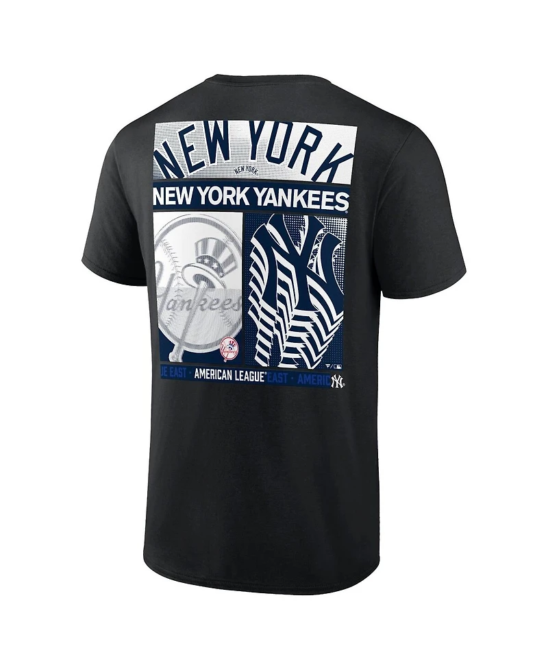 Fanatics Men's Profile Black New York Yankees Big & Tall Two-Sided Graphic T-Shirt