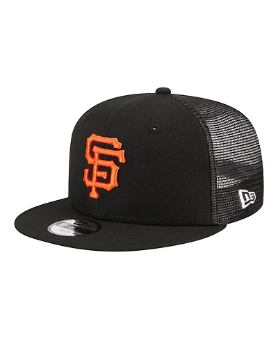 New Era Big Boys and Girls Black San Francisco Giants 9FIFTY Trucker Snapback Hat