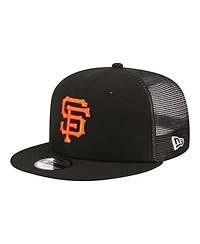 New Era Big Boys and Girls Black San Francisco Giants 9FIFTY Trucker Snapback Hat