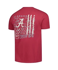 Image One Men's Crimson Alabama Tide Comfort Colors Oht Camo Overlay T-Shirt