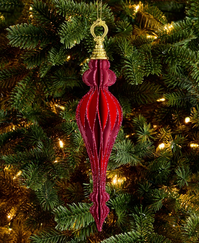 Holiday Lane Berry Tones Paper Finial Ornament, Macy's Exclusive