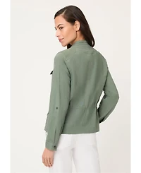 Olsen Women's Collarless Safari Jacket