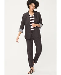 Olsen Women's Classic Cotton Linen Blazer