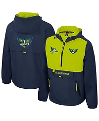 Stadium Essentials Men's and Women's Navy/Green Dallas Wings Legends Challenger Quarter-Zip Jacket