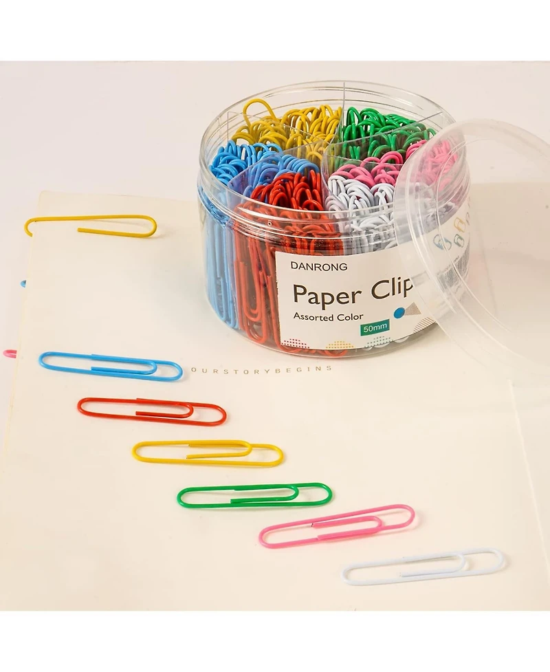 Danrong Jumbo Paper Clips Large Colorful Paperclips for Home School Office Supplies