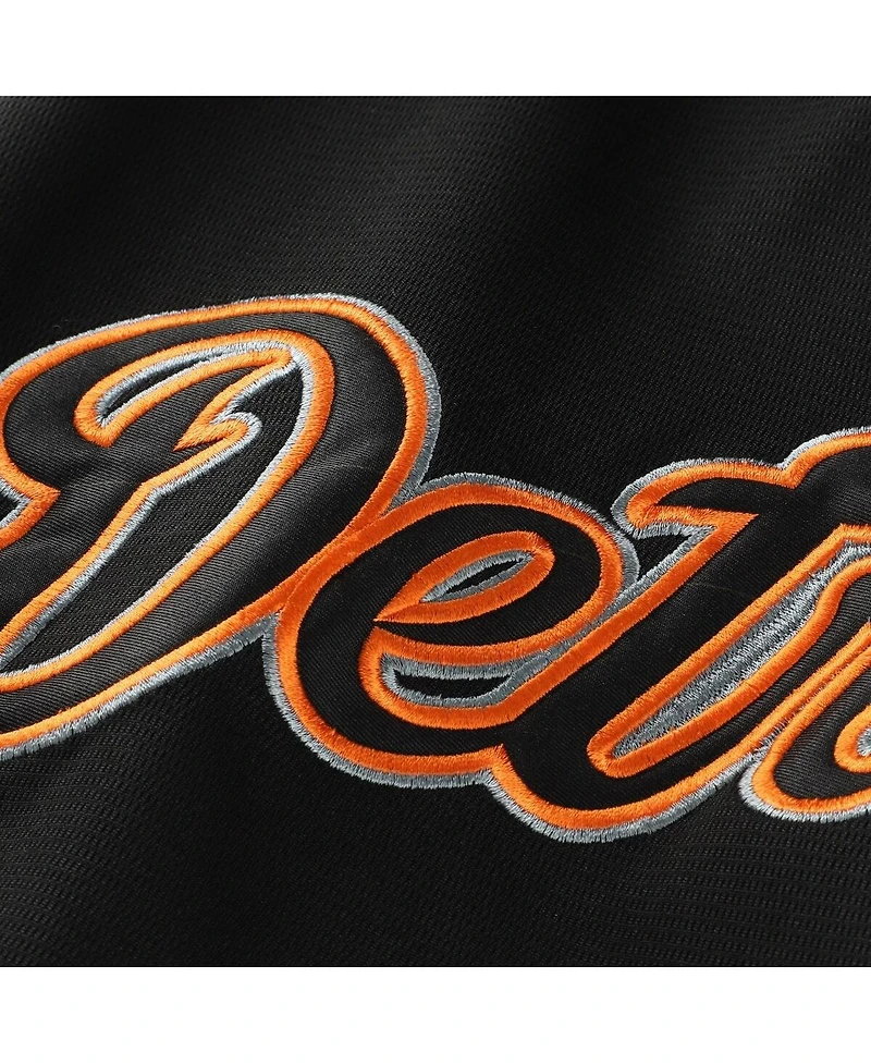 Fanatics Men's Black Detroit Tigers Big & Tall Pop Texture V-Neck T-Shirt