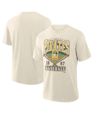 Fanatics Men's Profile Cream Pittsburgh Pirates Big & Tall Screen Print T-Shirt
