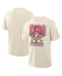 Fanatics Men's Profile Cream Cincinnati Reds Big & Tall Screen Print T-Shirt