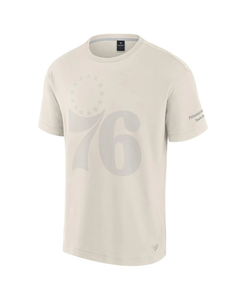 Fanatics Men's Cream Philadelphia 76ers Elements Iconic T-Shirt