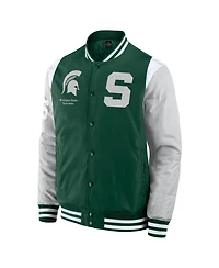 Fanatics Men's Green Michigan State Spartans Elements Elite Full-Snap Jacket