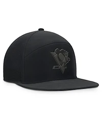Fanatics Men's Black Pittsburgh Penguins Front Office Adjustable Hat