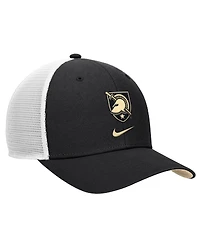Nike Men's Black Army Black Knights Rise Trucker Dri-fit Adjustable Hat