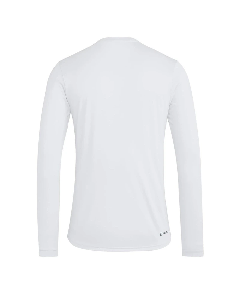 Adidas Men's White Texas A&M Aggies Legacy On Lock Pregame Long Sleeve T-Shirt
