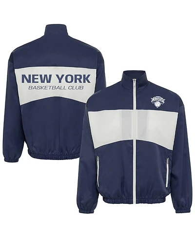 Sportiqe Men's and Women's Blue New York Knicks Athletic Club Collection Senna Premium Lightweight Full-Zip Jacket