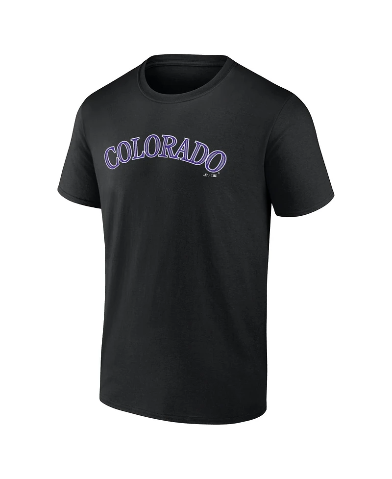 Logo Athletic Men's Colorado Rockies Wordmark T-Shirt