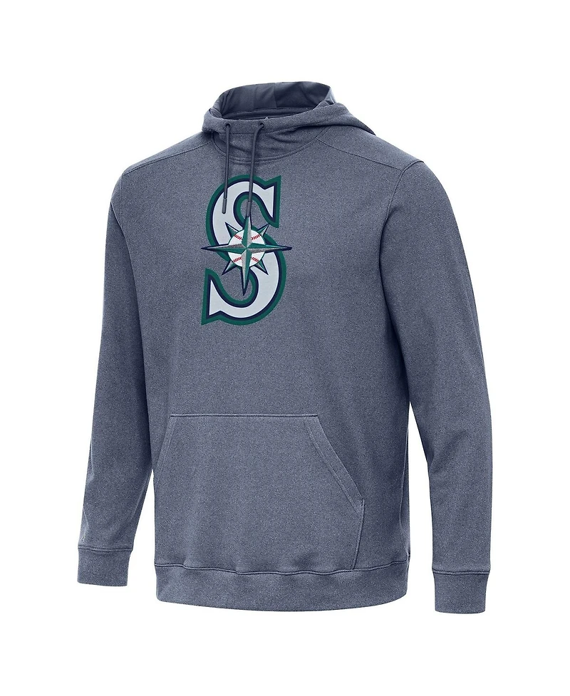Antigua Men's Heather Navy Seattle Mariners Cloud Pullover Hoodie