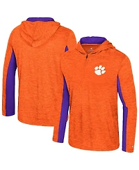 Colosseum Men's Orange Clemson Tigers Always Sunny Quarter-Zip Hoodie