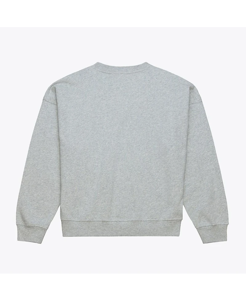 Mitchell & Ness Women's Heather Gray Anaheim Ducks Hockey Night Sweatshirt