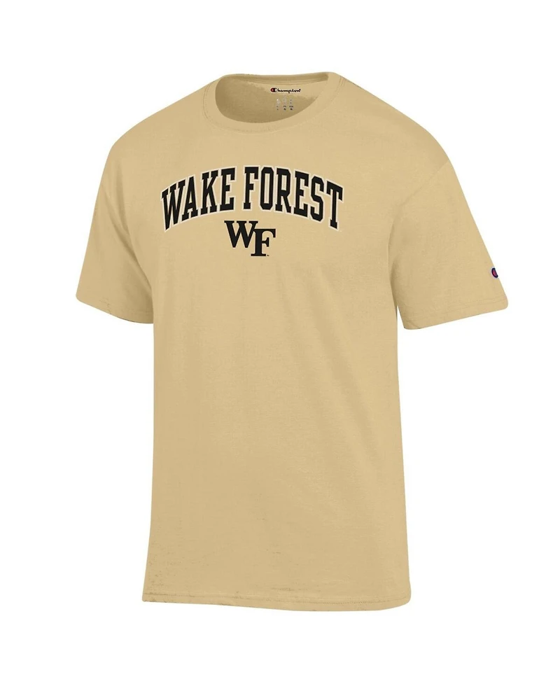 Champion Men's Gold Wake Forest Demon Deacons Arch Over Logo T-Shirt