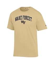 Champion Men's Gold Wake Forest Demon Deacons Arch Over Logo T-Shirt