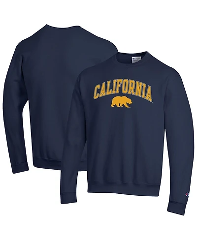 Champion Men's Navy Cal Bears Arch Over Logo Pullover Sweatshirt