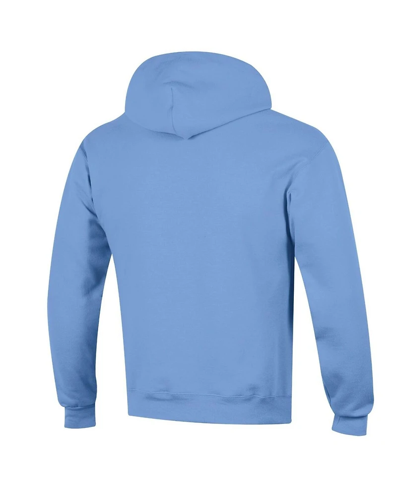 Champion Men's Light Blue Columbia University Basic Arch Fleece Pullover Hoodie