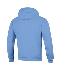 Champion Men's Light Blue Columbia University Basic Arch Fleece Pullover Hoodie